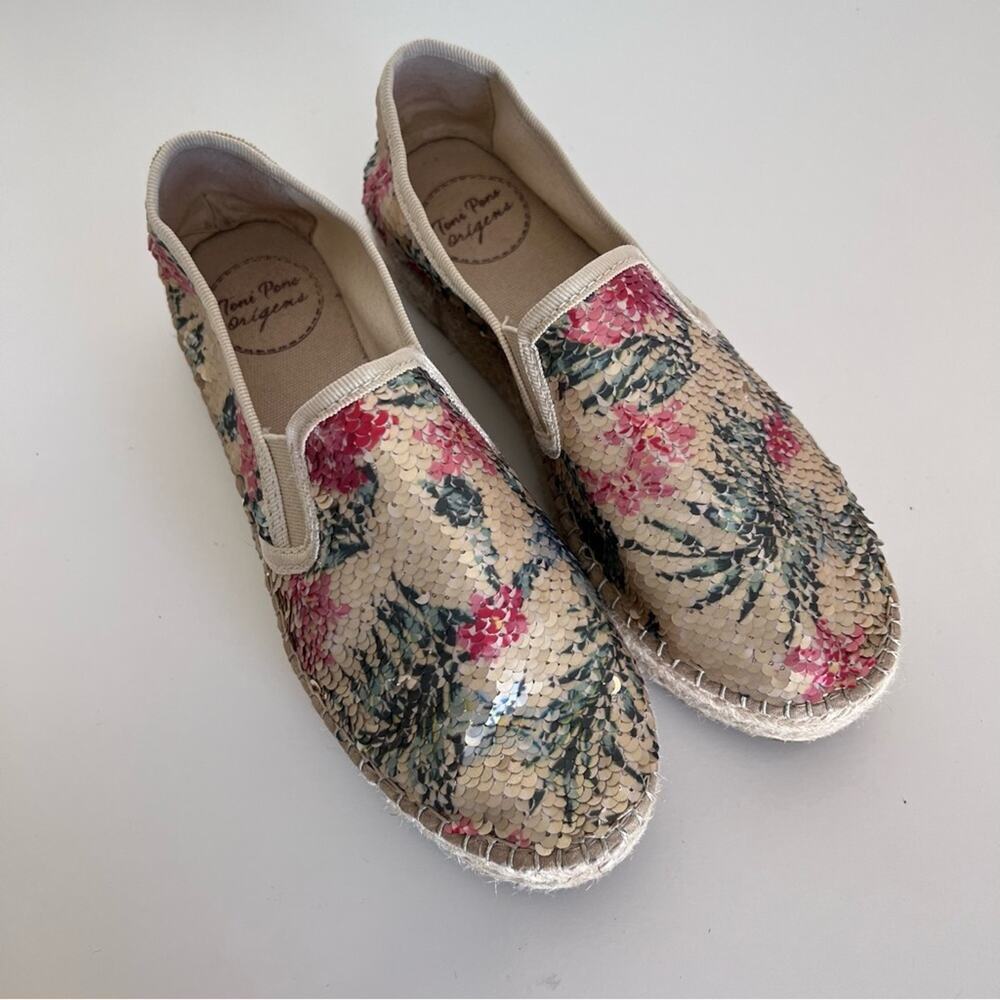 Toni Pons Sequined‎ Multi-Color Slip-On Espadrilles